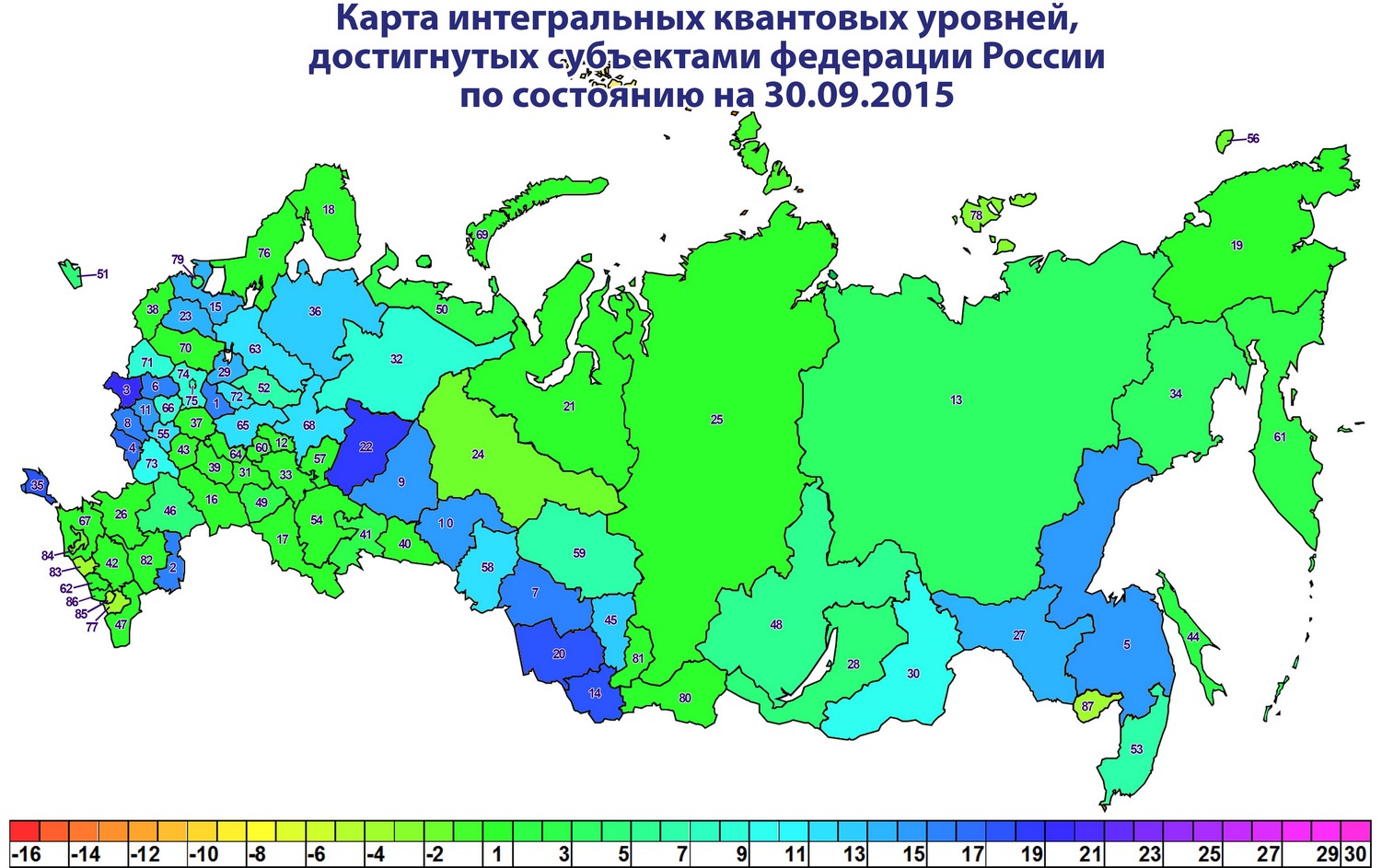 Россия интегральные на 30.09.2015
